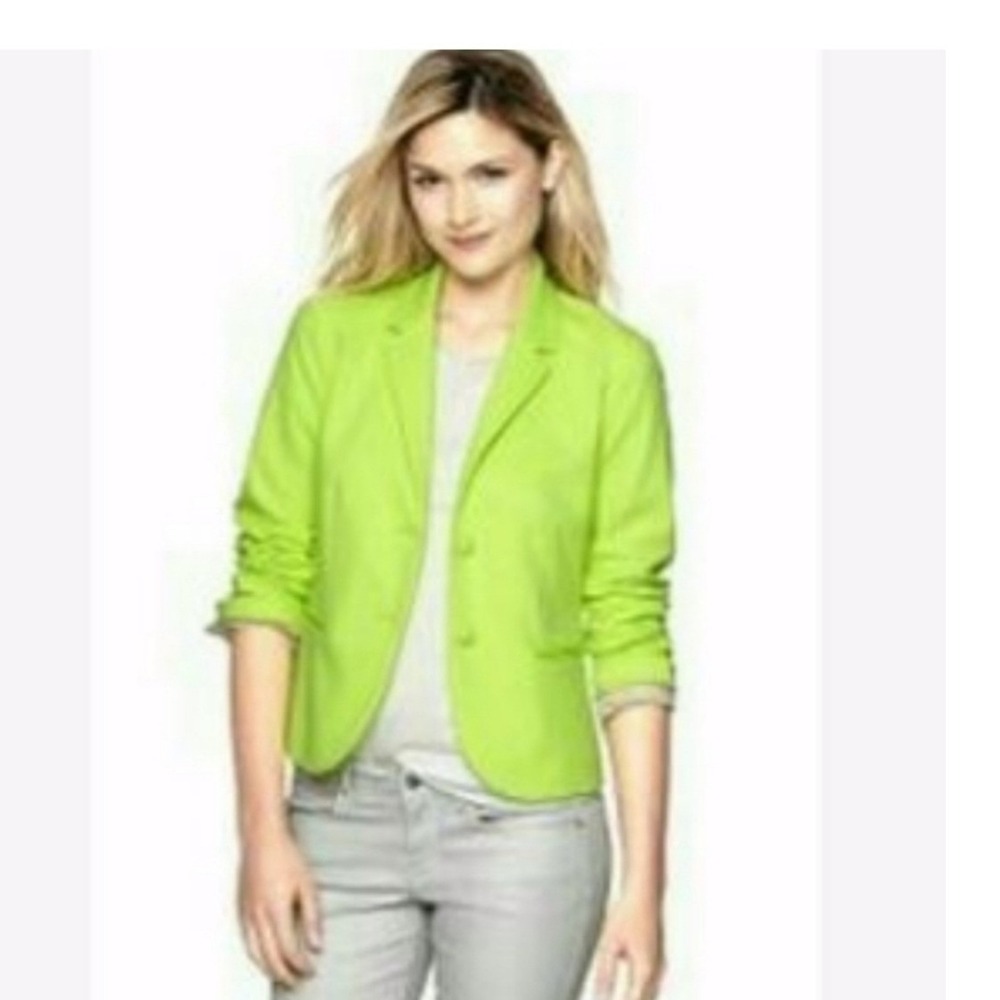 GAP Neon Lime Green Blazer